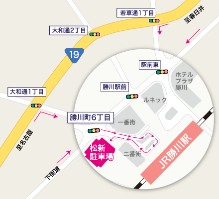 地図：勝川駅周辺